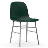 Form Chair stoel met verchroomd onderstel groen