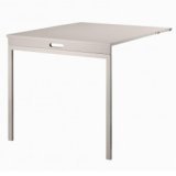 Folding Table 78 x 96 cm beige/beige