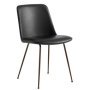 Rely HW8 gestoffeerde stoel Black Silk Leather