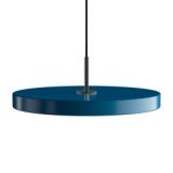 Asteria hanglamp LED medium zwart/petrol blauw