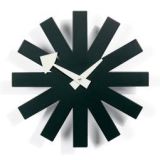 Asterisk Clock klok zwart