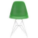 DSR stoel, kuip green, onderstel wit gepoedercoat