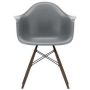 Eames DAW stoel donker esdoorn onderstel, graniet grijs
