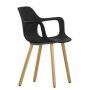 Hal Armchair Wood stoel naturel eiken onderstel, basic dark