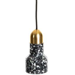 Terrazzo luxe hanglamp Zwart