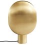 Clam tafellamp brass