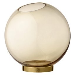 Globe vaas 21 amber/goud