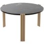 Tribus salontafel Ø60 black/light sand