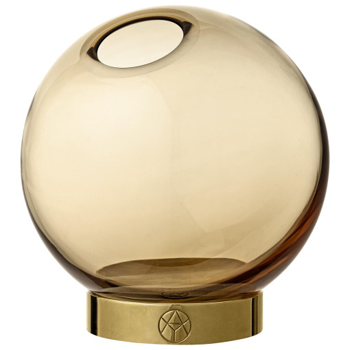 Globe vaas 10 amber/goud