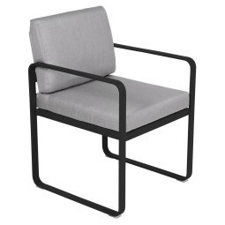 Bellevie Dining Armchair tuinstoel kussen flannelgrijs Liquorice