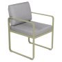 Bellevie Dining Armchair tuinstoel kussen flannelgrijs Willow Green