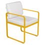 Bellevie Dining Armchair tuinstoel kussen wit Honey