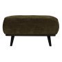 Statement hocker rib warm groen