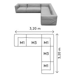 Grow loungebank F cloud