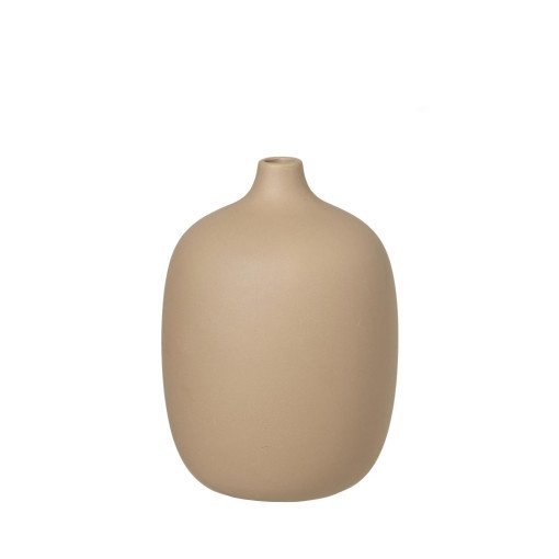 Ceola vaas 18,5cm beige