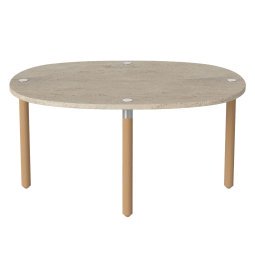 Tuk salontafel small H35 zand Travertine