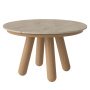 Balance eettafel Ø125 eiken Sand Travertine