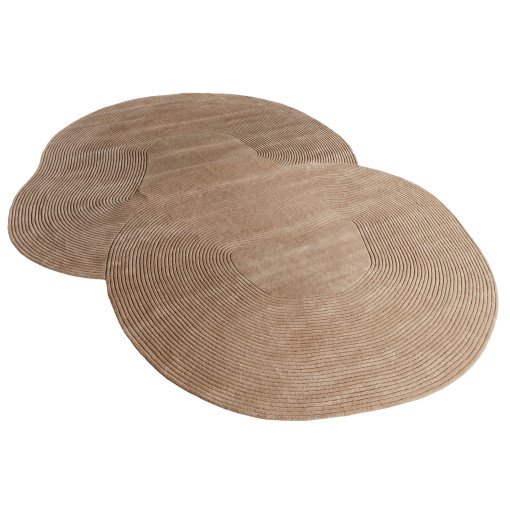 Zen Shaped vloerkleed 300x400 donkerbeige