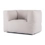 Bryck fauteuil met armleuning smooth semi white