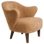 Ingeborg fauteuil donker eiken Sheepskin Honey