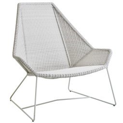 Breeze Highback Lounge fauteuil White Grey