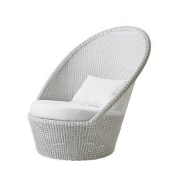 Kingston fauteuil met wielen lichtgrijs