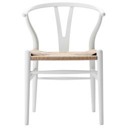 CH24 Wishbone stoel CHS Soft Natural White