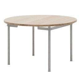 CH388 uitschuifbare tafel 120 gezeept eiken