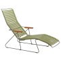 Click Sunlounger ligstoel olive green