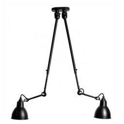 Les Doubles de Gras N302 plafondlamp Ø15.3 zwart