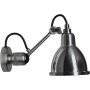 Lampe Gras N304 Classic Outdoor Seaside wandlamp black, staal