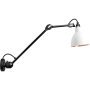 Lampe Gras N304 L40 wandlamp wit met koper