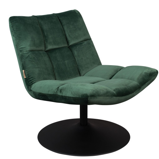 Bar fauteuil draaifauteuil velvet groen