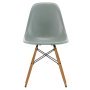 Eames DSW Fiberglass stoel geelachtig esdoorn, sea foam green