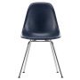 Eames DSX Fiberglass stoel chroom, navy blue