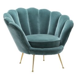 Trapezium fauteuil cameron deep turquoise