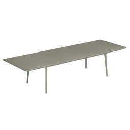 Plus4 uitschuifbare tuintafel 90x220/330 grijs/groen