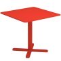 Darwin tuintafel 80x80 scarlet red