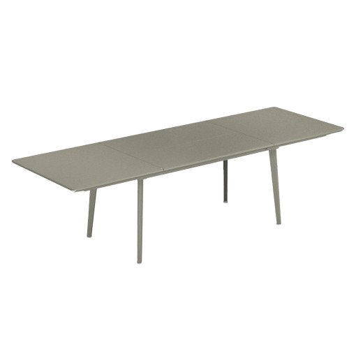 Plus4 uitschuifbare tuintafel 90x160/270 grijs/groen