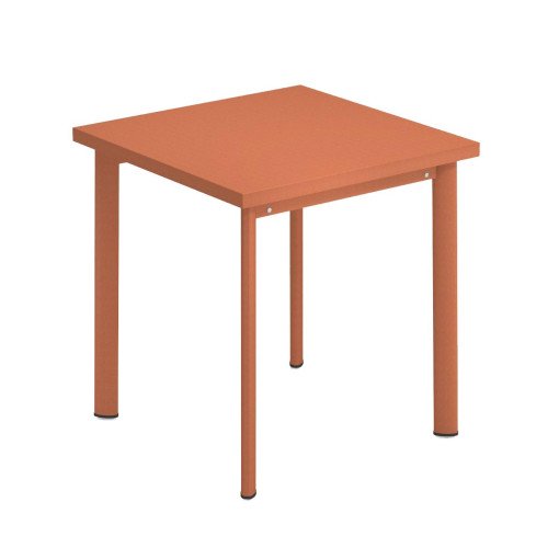 Star Square tafel 70x70 maple rood