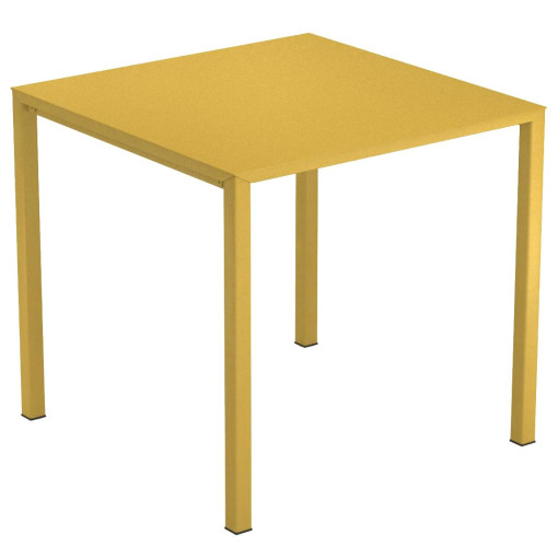 Urban Square tuintafel 92x90 mosterdgeel