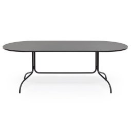 Friday tafel ovaal 210x90 mat zwart