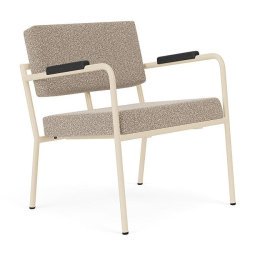 Monday fauteuil met amleuning sand/zwart Alpine 01 natural