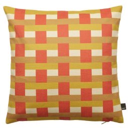 Striped kussen 45x45 yellow