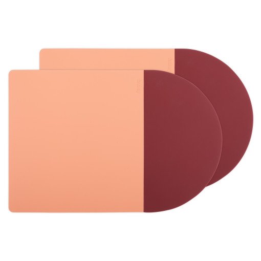 Placemaster placemat siliconen set van 2 Peachy rosso