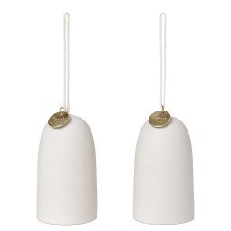 Bell Ceramic kerst ornament set van 2