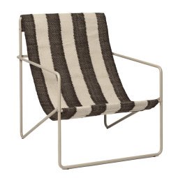 Desert fauteuil Cashmere onderstel Off-white/Chocolate