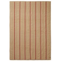 Grand Quilted plaid 120x170 camel/red