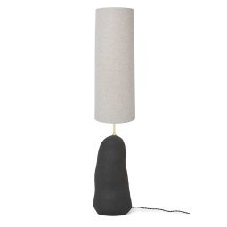 Hebe vloerlamp large zwart met naturel kap