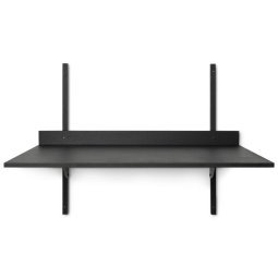 Tweedekansje - Sector Shelf bureau black ash black brass